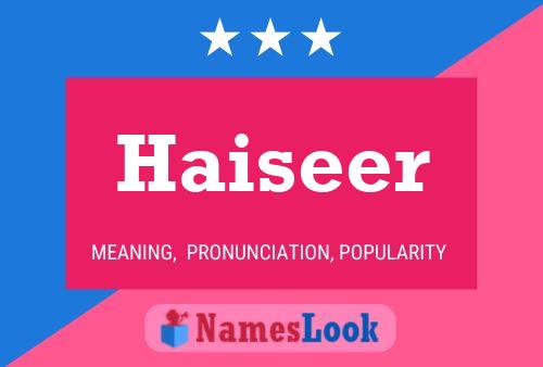 Haiseer Naam Poster