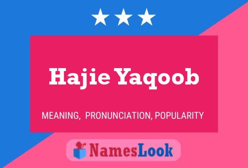 Hajie Yaqoob Naam Poster