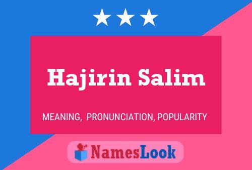 Hajirin Salim Naam Poster