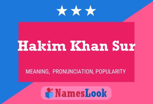 Hakim Khan Sur Naam Poster