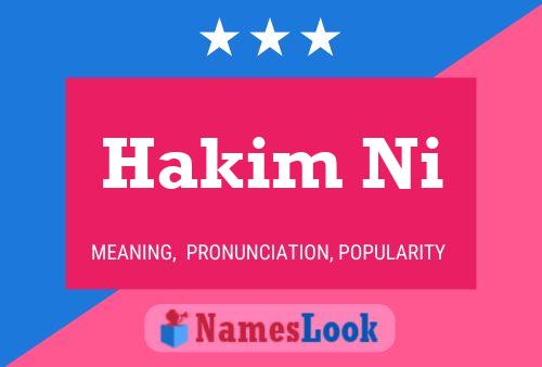 Hakim Ni Naam Poster