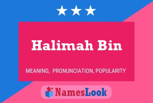 Halimah Bin Naam Poster