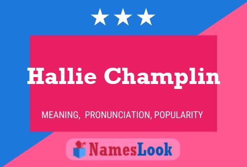 Hallie Champlin Naam Poster