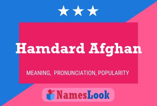 Hamdard Afghan Naam Poster