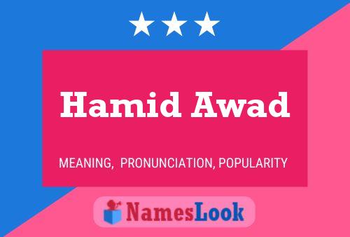 Hamid Awad Naam Poster