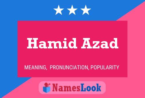 Hamid Azad Naam Poster