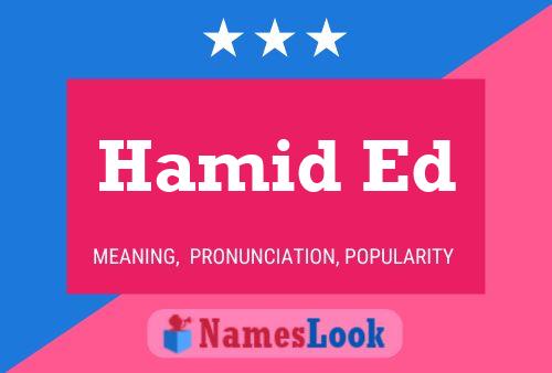 Hamid Ed Naam Poster