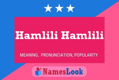 Hamlili Hamlili Naam Poster