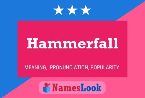 Hammerfall Naam Poster