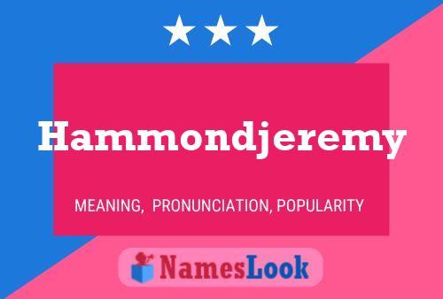 Hammondjeremy Naam Poster