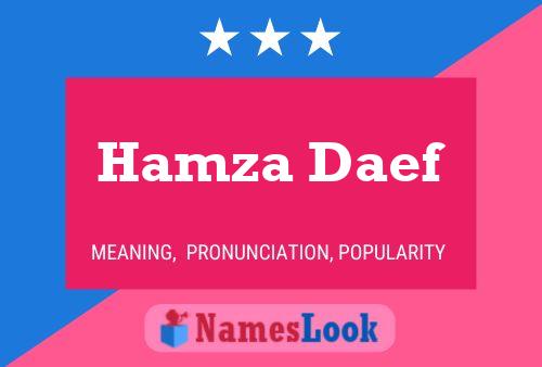 Hamza Daef Naam Poster