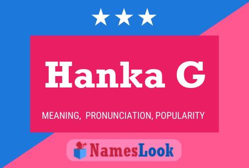 Hanka G Naam Poster