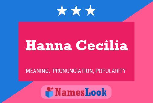 Hanna Cecilia Naam Poster