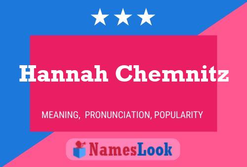 Hannah Chemnitz Naam Poster