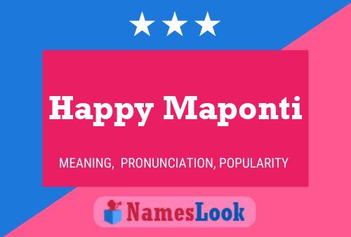 Happy Maponti Naam Poster