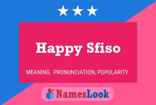 Happy Sfiso Naam Poster