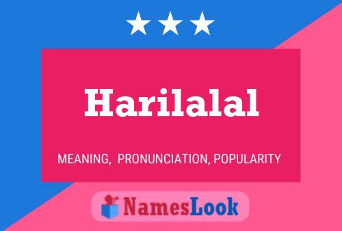 Harilalal Naam Poster