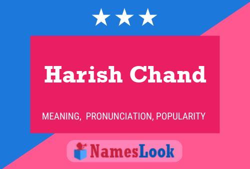 Harish Chand Naam Poster