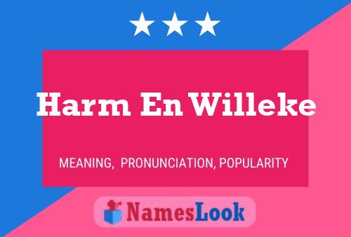 Harm En Willeke Naam Poster