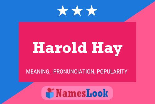 Harold Hay Naam Poster