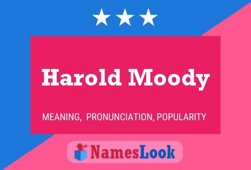 Harold Moody Naam Poster