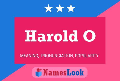 Harold O Naam Poster