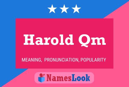 Harold Qm Naam Poster