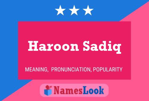 Haroon Sadiq Naam Poster