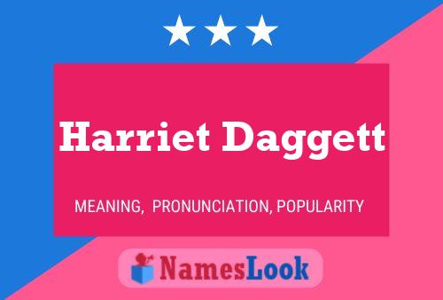 Harriet Daggett Naam Poster