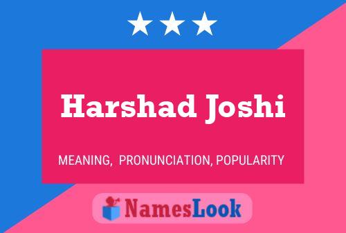 Harshad Joshi Naam Poster