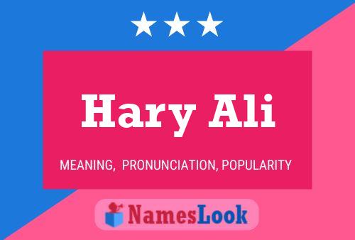 Hary Ali Naam Poster