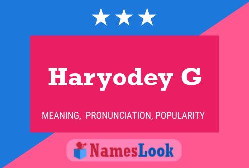 Haryodey G Naam Poster