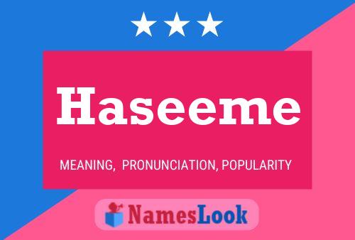 Haseeme Naam Poster