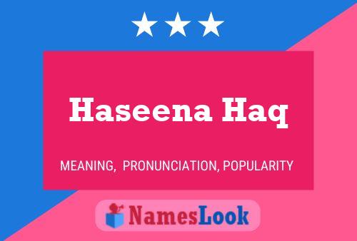 Haseena Haq Naam Poster