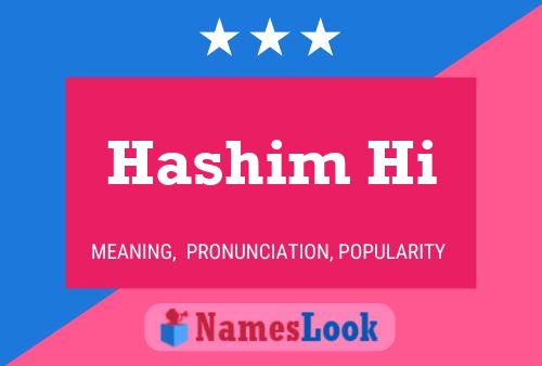 Hashim Hi Naam Poster