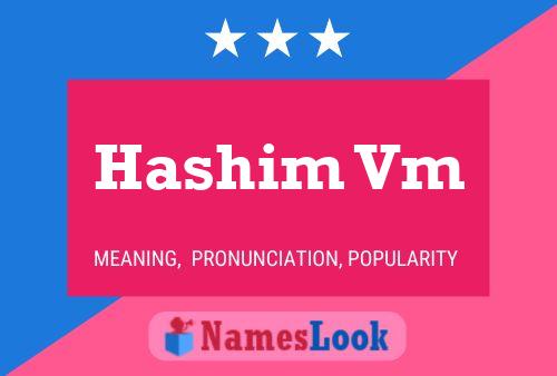 Hashim Vm Naam Poster