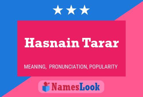 Hasnain Tarar Naam Poster