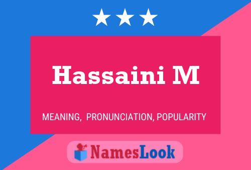 Hassaini M Naam Poster