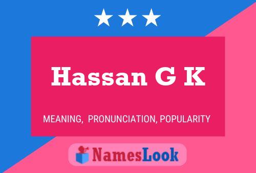 Hassan G K Naam Poster