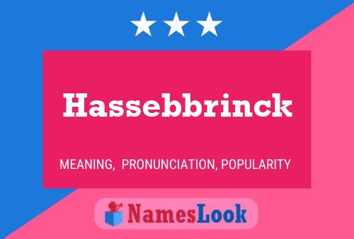 Hassebbrinck Naam Poster