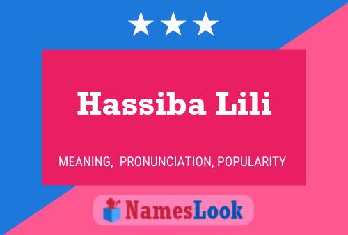 Hassiba Lili Naam Poster