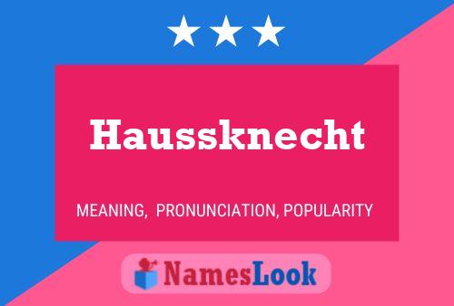 Haussknecht Naam Poster