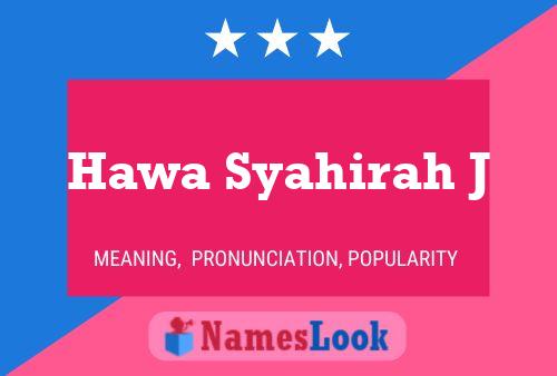 Hawa Syahirah J Naam Poster