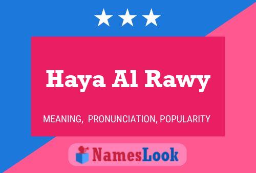 Haya Al Rawy Naam Poster