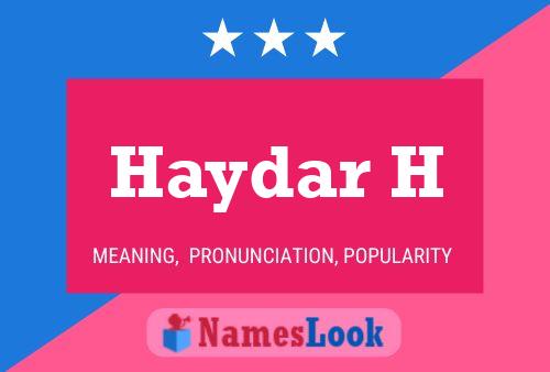 Haydar H Naam Poster