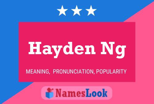 Hayden Ng Naam Poster