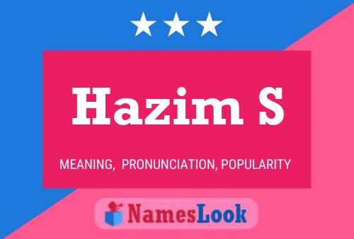 Hazim S Naam Poster