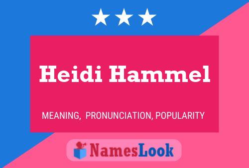 Heidi Hammel Naam Poster