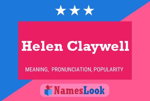 Helen Claywell Naam Poster