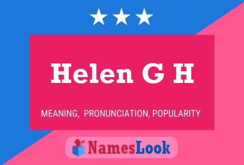 Helen G H Naam Poster